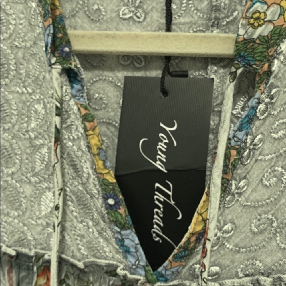 Young Threads Boho Patchwork Tunic Top - Picture 3 of 10